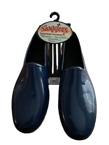 Sloggers Garden Shoes Women’s US 10 EU 4 USA Made Vintage Blue Rubber Rain New