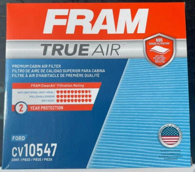 FRAM CV10547 TrueAir Cabin Air Filter fits Ford / Lincoln / Mazda 2007-2018 - Image 1 of 4