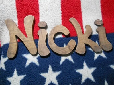 Child baby Americana home wall decor Nicki kitsch letters baby shower gift - Image 1 of 3