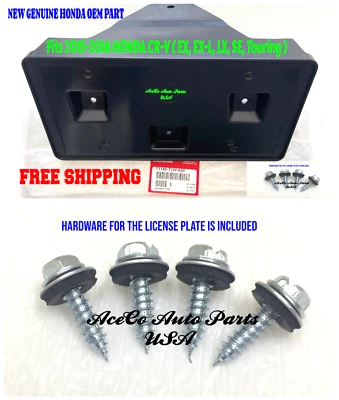 GENUINE 15-16 HONDA CR-V CRV 2015-2016 FRONT BUMPER LICENSE PLATE HOLDER BRACKT Foto 1 de 4