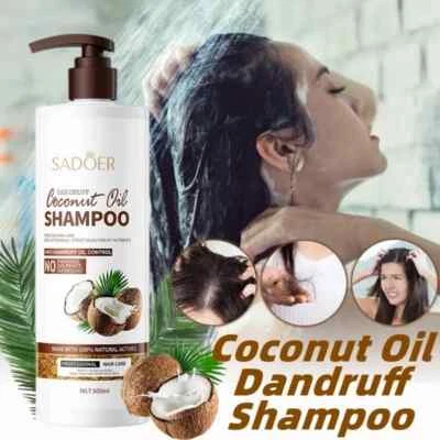 500ml Coconut oil shampoo Smooth Anti-dandruff Oil Control itchy scalp  - Image 1 of 3