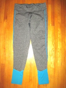 Aviva Sport Gris/Azul Compresión Spandex Ajustado Fitness Leggings Grandes-Altos - Imagen 1 de 7