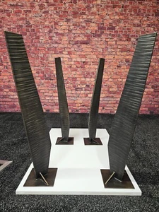 Patas de mesa de metal hechas a mano hierro forjado 71 cm - Diseño industrial - Imagen 1 de 12