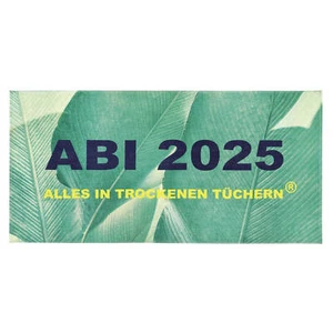 Strandlaken Abitur Palme Egeria ABI 2025 Badetuch Blätter Pacific Grün 75x150 cm - Bild 1 von 5