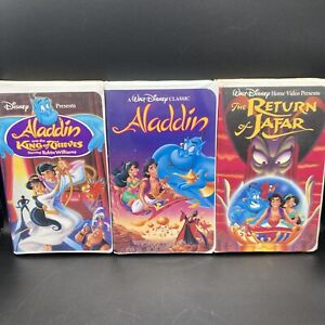 Aladdin - The Return Of Jafar - The King Of Thieves Disney VHS Lot of 3