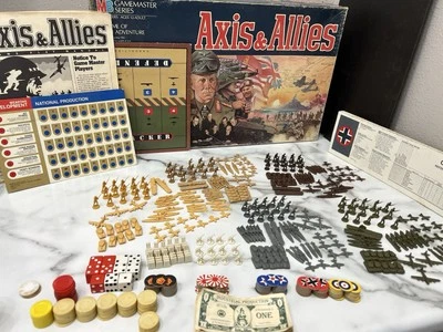 Vintage Axis & Allies Board Game 1984 Milton Bradley 100% Complete - Image 1 of 4