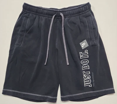 Pantalones cortos para hombre Nike Sportswear Just Do It talla mediana negros sudaderas bordadas  Foto 1 de 4