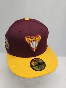 New Era Hat Club Exclusive NCAA Crossover Arizona Diamondbacks ASU Hat 7 5/8 - Picture 1 of 6