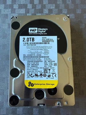Western Digital HDD 3,5" 2TB WD2003FYYS gebraucht, getestet - Bild 1 von 3