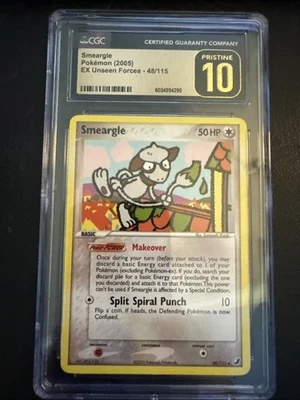 Smeargle EX Unseen Forces 48/115  Pokemon CGC 10 Pristine - Image 1 of 4