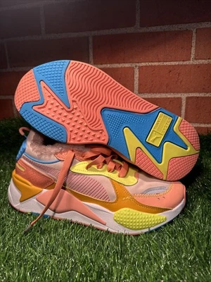 Tenis con cordones PUMA RSX para mujer beige multicolor talla 10 W Foto 1 de 4