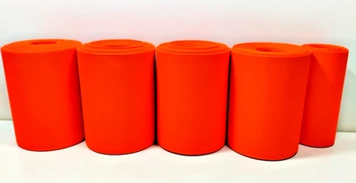 Neon Orange Grosgrain Ribbon 4 inches wide x 40+ yards Schiff Fluorescent - Image 1 of 3