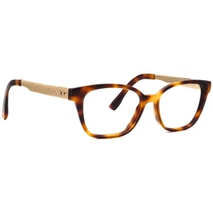 Jimmy Choo Eyeglasses 160 BHZ Havana/Gold Butterfly Frame Italy 51[]16 140 - Picture 1 of 6