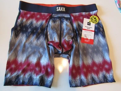 Calzoncillo boxer de malla multideporte Saxx para hombre geométrico pequeño nuevo con etiquetas Foto 1 de 4