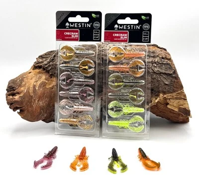 Westin CreCraw Slim Creature Bait TPE 5,5 cm 1,5 g 6 pezzi esca in gomma cancro DA