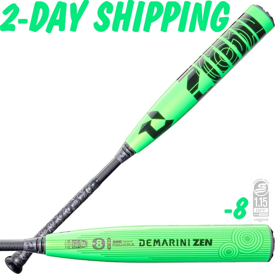 Bate de béisbol de viaje compuesto DeMarini ZEN USSSA 29"/21 OZ 2026 | ENVÍO RÁPIDO Foto 1 de 1