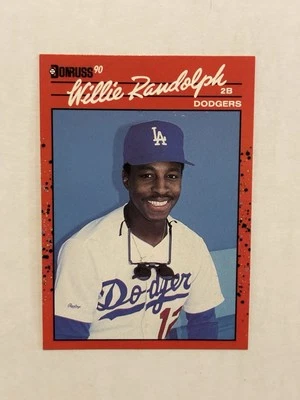 1990 Donruss Willie Randolph #250 Multi ERROR Card Foto 1 de 4