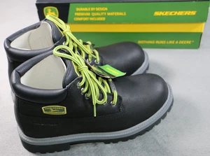 John Deere Zapatos Para Hombres Talla 7.5 Negro Botas Impermeables Skechers Espuma con Memoria Trabajo - Imagen 1 de 8
