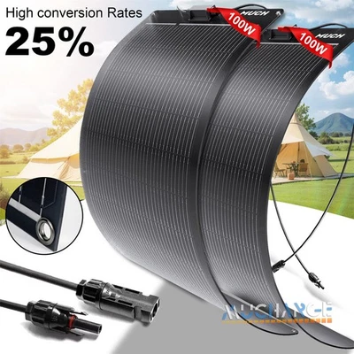 Panel Solar Mono 200/100W Fuera de la Red 25% Alta Eficiencia para Casa Rural/Barco/Cabina/Batería Foto 1 de 4