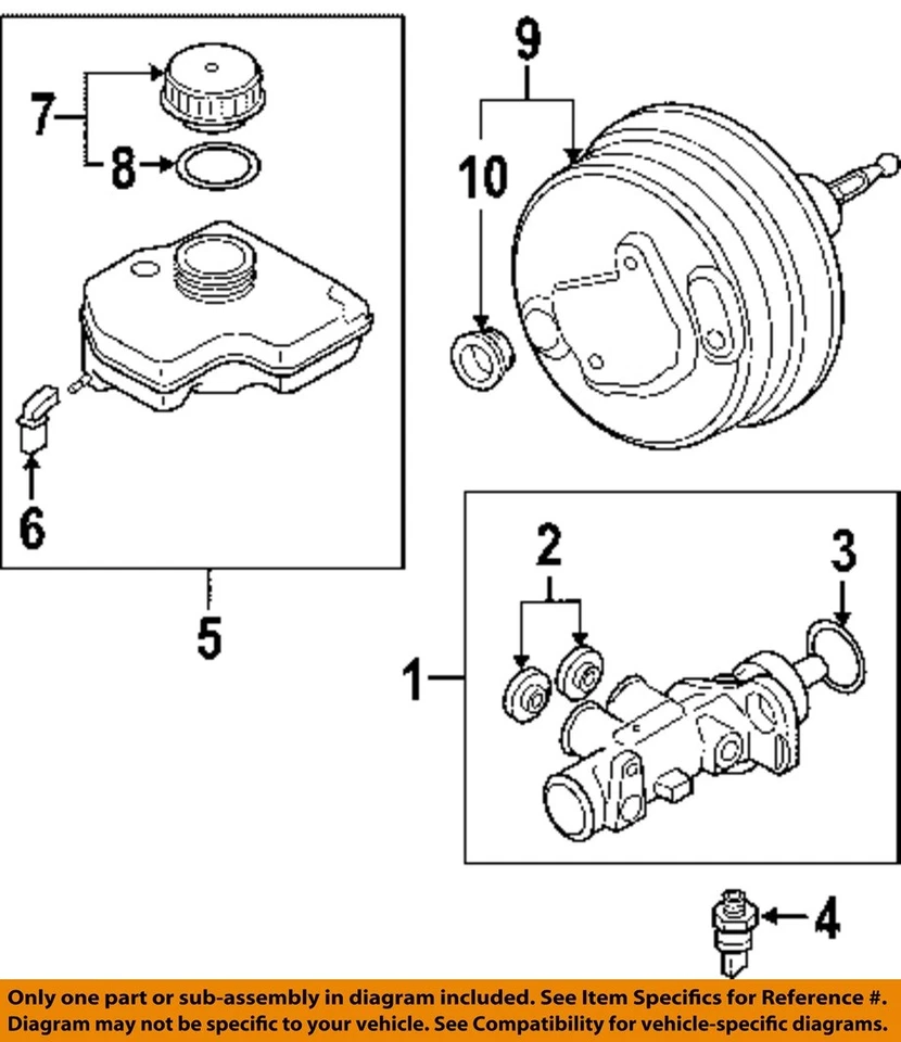 Cilindro maestro de freno usado se adapta a: Volkswagen Phaeton 2004 grado A Foto 1 de 2