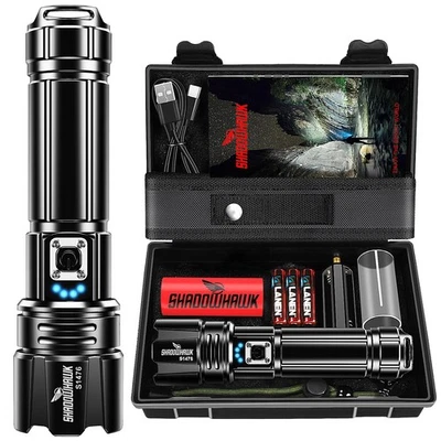 Rechargeable 2000 Lumen LED Flashlight - 5000ft Beam, 12H USB-C, Police Use - Image 1 of 4