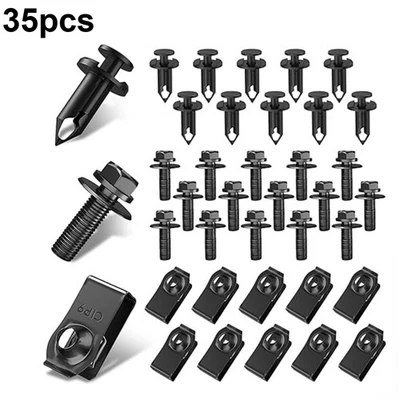 Protector contra salpicaduras de motor 35 piezas pernos M6 y clips de tuerca en U para Lincoln Foto 1 de 4