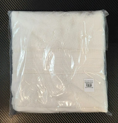 Toalla de mano Pottery Barn hidroalgodón marfil grapa larga 100 % algodón turco orgánico Foto 1 de 4