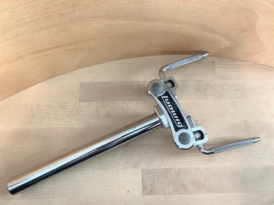 LUDWIG Doble Rack Tom Soporte de Poste de Montaje de Tambor Parte con Brazos en L Años 70 80 De Colección 12 pulgadas Foto 1 de 4