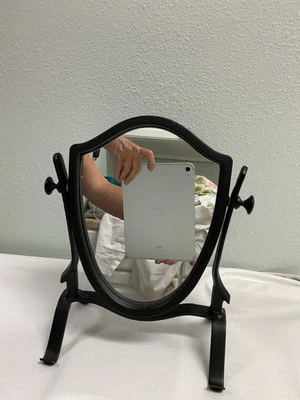 MAGNOLIA HOME ESPEJO NEGRO CONTADOR HIERRO FORJADO GRANJA 12" ALTO Foto 1 de 4