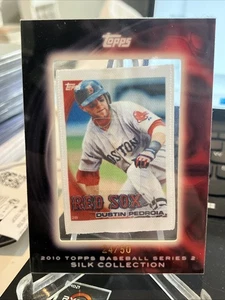 Dustin Pedroia #24/50 - 2010 Topps Silk Collection red sox - Picture 1 of 2