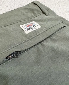 Pantalones Cortos Faherty Todo el Día Para Hombre Talla 31 Verde Cordón Cintura Elastizados Rendimiento - Imagen 1 de 16