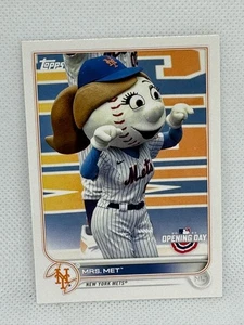 2022 Topps Opening Day Mascots Mrs. Met #M15 New York Mets - Bild 1 von 2
