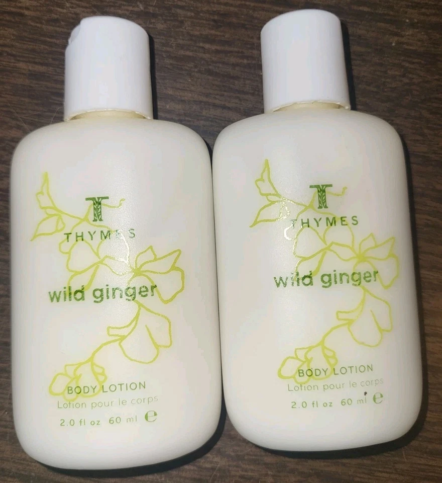 Lote de 2 lociones corporales Thymes Wild Ginger 2 OZ  Foto 1 de 1