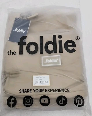 NEW The Foldie 40L Travel Bag - Beige 17.8"W x 14"H x 8"D - Image 1 of 4