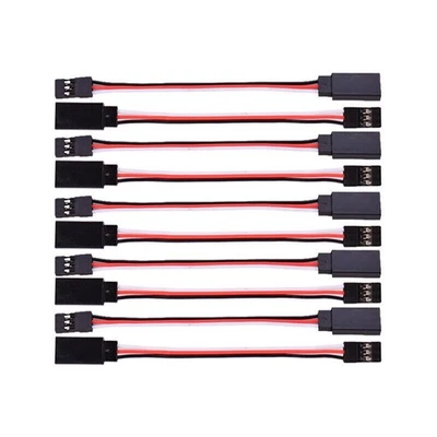 10 Stücke 100mm Servo Verlängerungskabel Draht Kabel JR Männlich Weiblich 10 cm - Bild 1 von 4