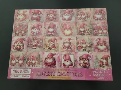 Rompecabezas Adviento Navidad Calendario 24 Cajas 42 Piezas Cada una 1008 Total Foto 1 de 2