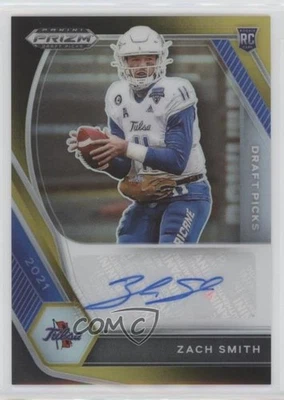 2021 Panini Prizm Draft Picks Black Gold /5 Zach Smith #DPA-ZSM Rookie Auto RC - Image 1 of 2