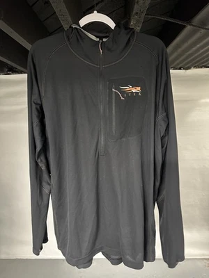 Media cremallera ligera Sitka Core - negra - XL Foto 1 de 4