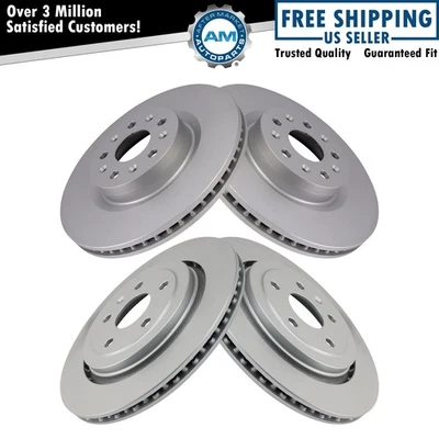 Front & Rear Brake Rotors Set Premium G-Coated Fits 16-22 Chevrolet Camaro - Изображение 1 из 4