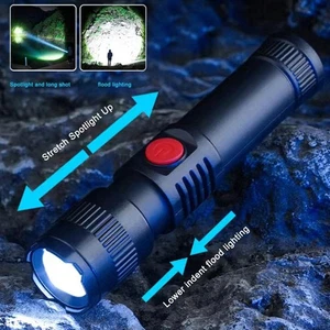 Linterna MIni LED Luz Táctica Antorcha Super Brillante USB Lámpara Recargable D4C5 - Imagen 1 de 16