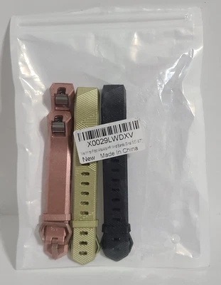 Lote de 3 correas de silicona de repuesto para Fitbit Alta y Alta HR Foto 1 de 4