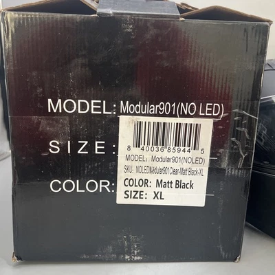 1Storm Motocicleta Bicicleta Modular Cara Completa Casco Doble Visera Protector Solar: NOLED-X90 Foto 1 de 4