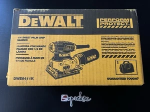 Dewalt 2.3 Amp con cable 1/4 hoja palma agarre lijadora kit bolsa DWE6411K - Imagen 1 de 11