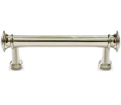 Lote de 6 tiradores de cajón de níquel pulido de centro a centro Allen + Roth D2051-76,2NP Foto 1 de 4