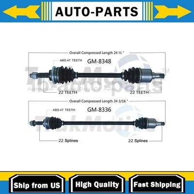 For Chevrolet Spark 1.2L 2013-2015 TrakMotive 2x Front Kit CV Axle Shaft - Image 1 of 4