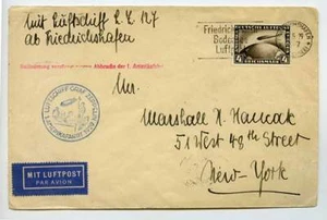 LZ 71 1929 Zeppelin Deutschland Flugabdeckung Stempel - Bild 1 von 1