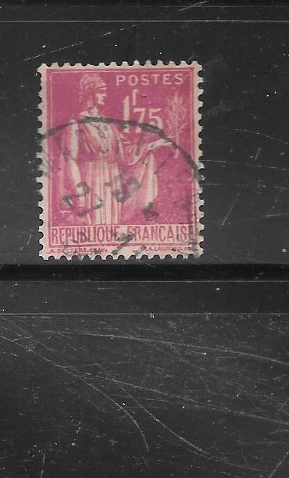 FRANCE FRENCH SC# 283 1932 1.75FR PEACE definitive VG USED OLD STAMP - Image 1 of 1