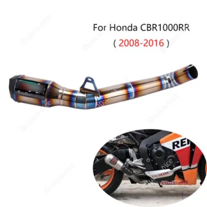 For Honda CBR1000RR 2008-2016 Exhasut Tips Motorcycle 47mm Slip-on Muffler Pipe - Picture 1 of 7