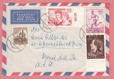 1960 Austria Quad Franked Airmail Cover Wels To Usa