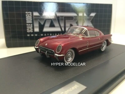 MATRIX 1/43 CHEVROLET CORVAIR CONCEPT 1954 RED MET. Art. MX20302-092 - Immagine 1 di 4